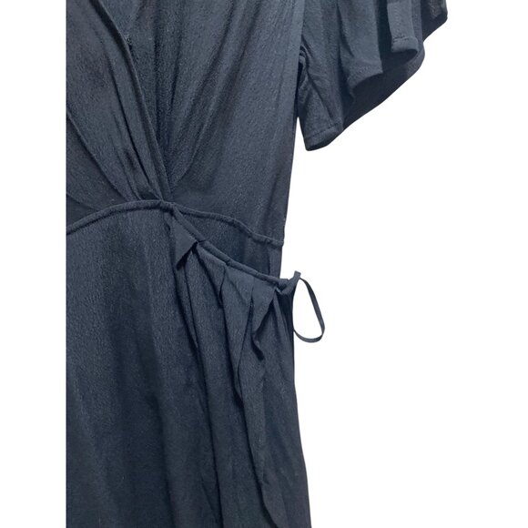 Astr The Label Adeline Wrap Dress Black Size S - Picture 8 of 15